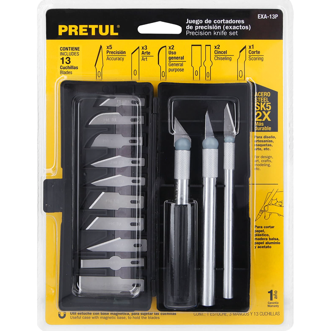 Juego de exactos con 13 piezas en estuche, Pretul 22409