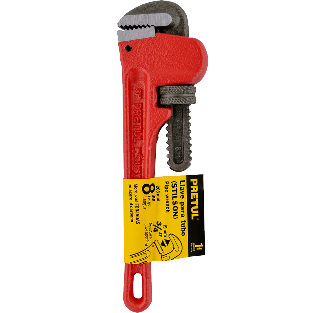 22010 Llave stilson 8' cuerpo de hierro maleable, Pretul