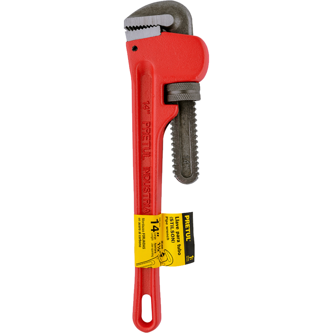 Llave stilson 14' cuerpo de hierro maleable, Pretul 22013