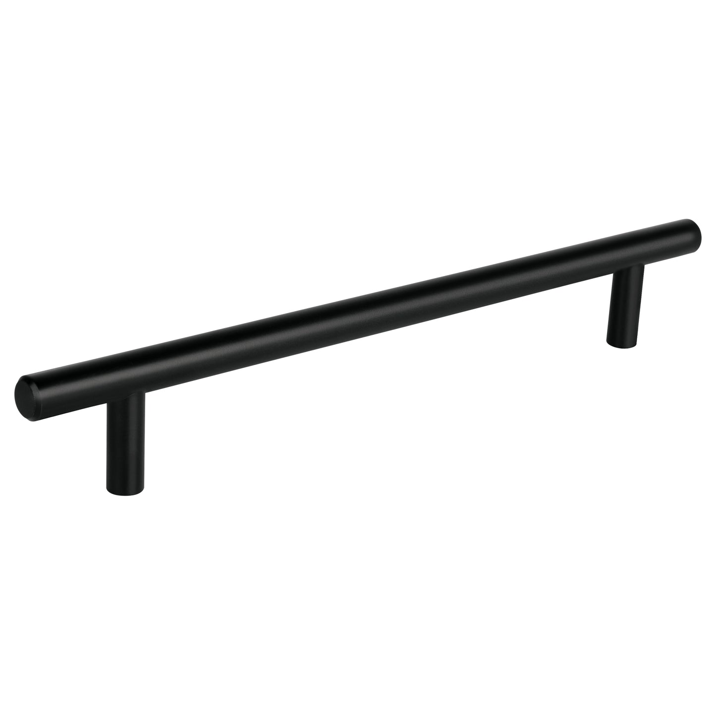 Jaladera de acero 192 mm, estilo 'Cilindro', negro, Hermex