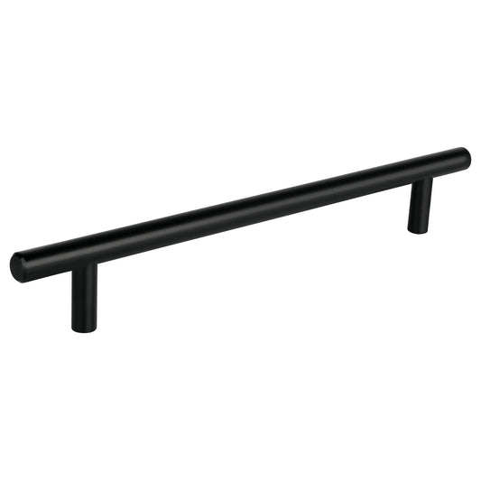 Jaladera de acero 192 mm, estilo 'Cilindro', negro, Hermex