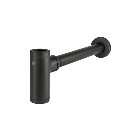 Céspol de bote minimalista 1 1/4', negro, para lavabo, Foset