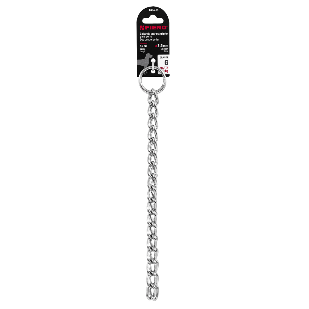 Correa de 1.2 m de paseo para perro, eslabón 3 mm, Fiero