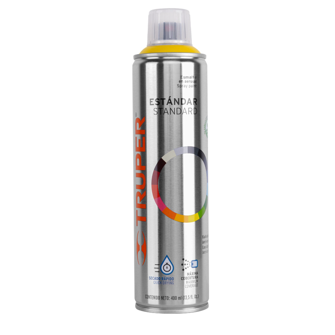 Pintura en aerosol, amarillo canario, bote esbelto, 400 ml