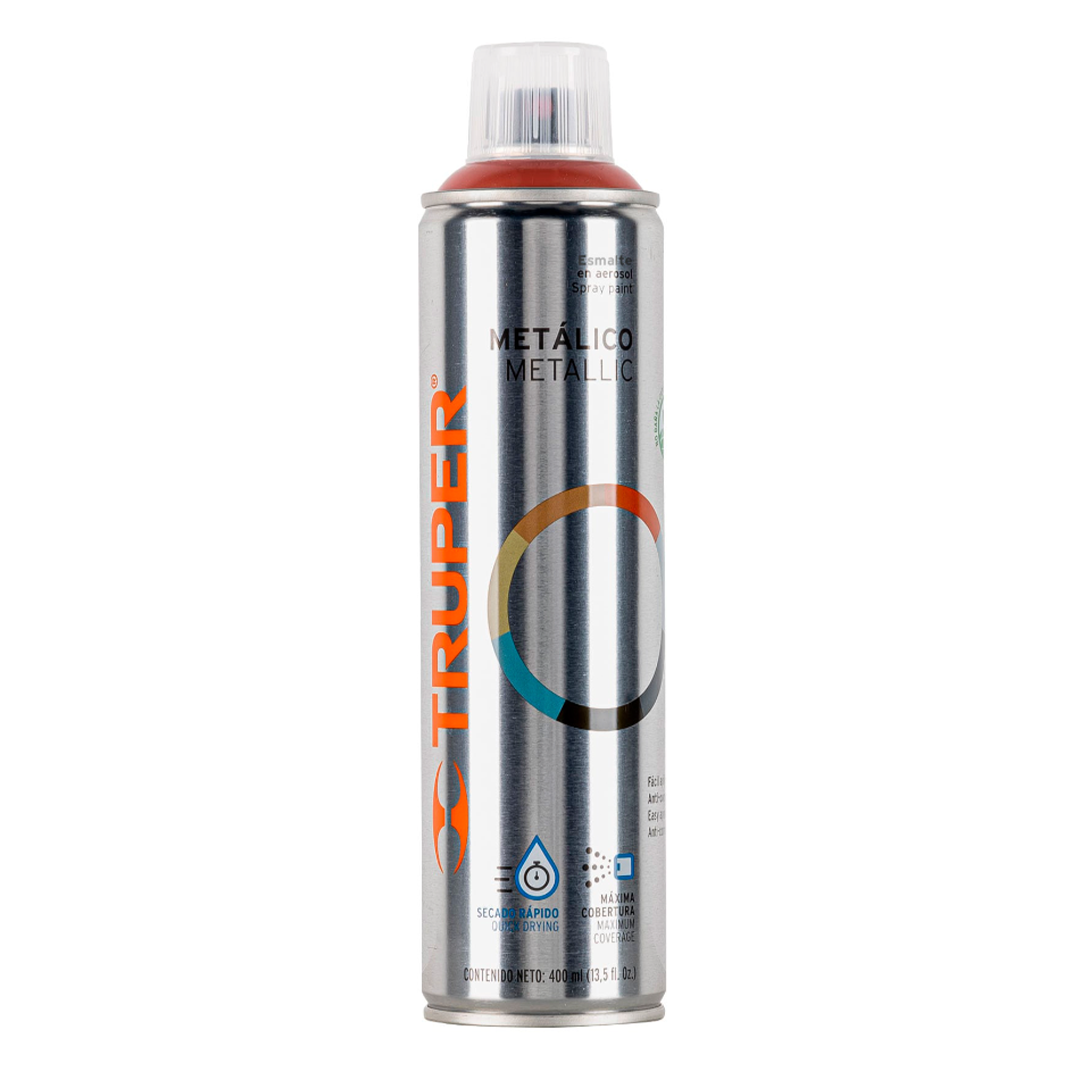 Pintura en aerosol, cobre metálico, bote esbelto, 400 ml
