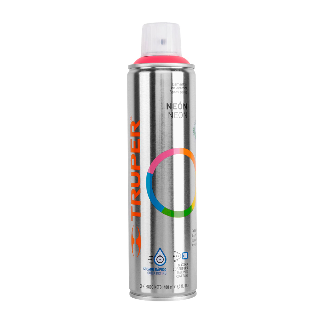 Pintura en aerosol, rosa neón, bote esbelto, 400 ml 19074