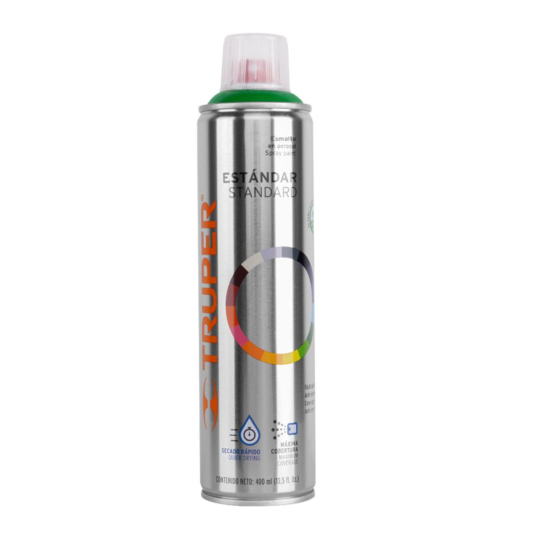 Pintura en aerosol, verde ecológico, bote esbelto, 400 ml 19048