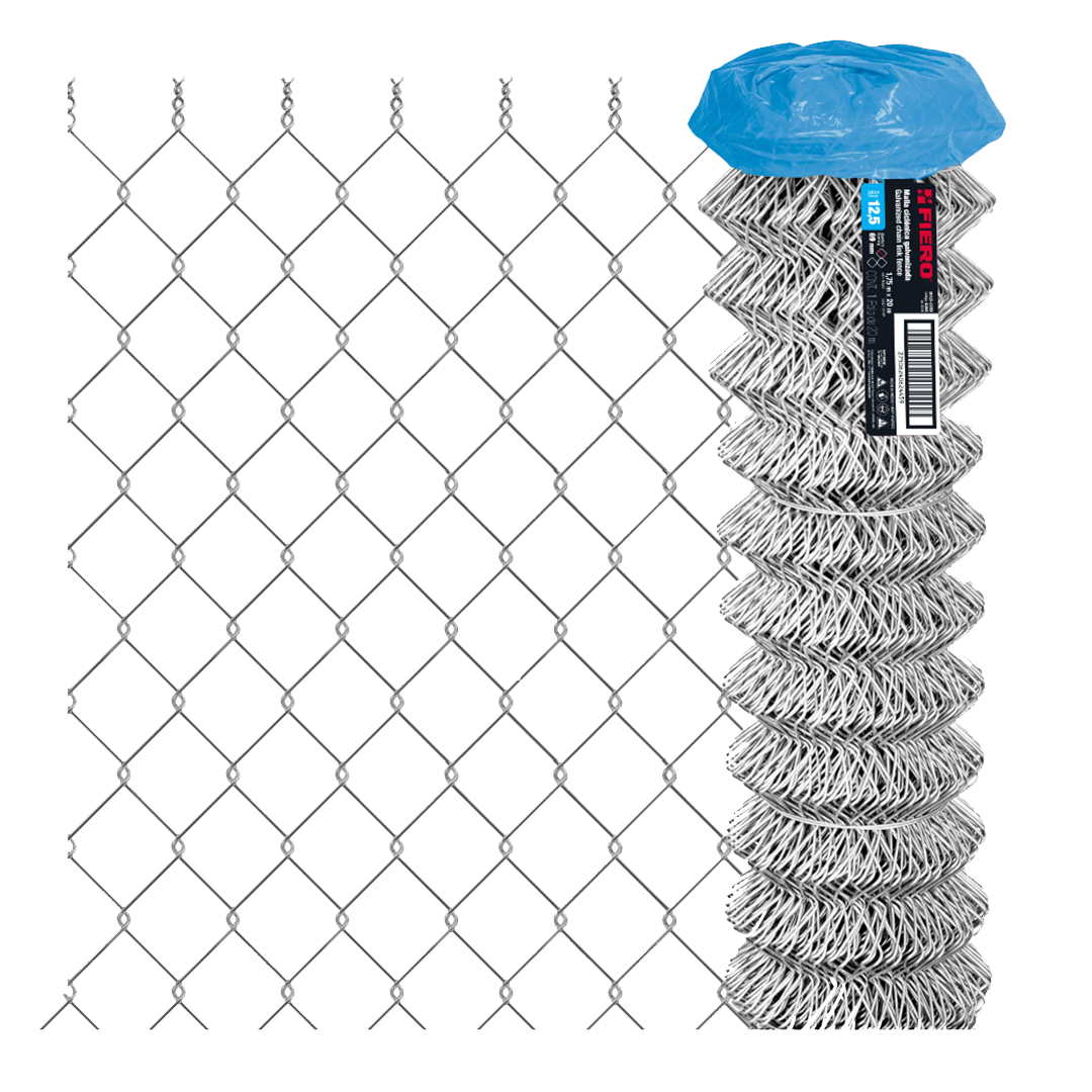 Rollo 20m x 1.75m malla ciclónica calibre 12.5 abertura 69mm 42960