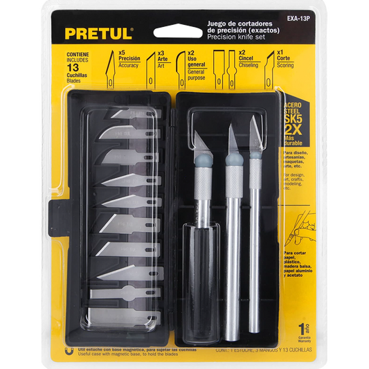 Juego de exactos con 13 piezas en estuche, Pretul 22409