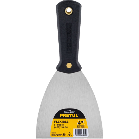 Espátula flexible 4' con mango de plástico, Pretul 21517