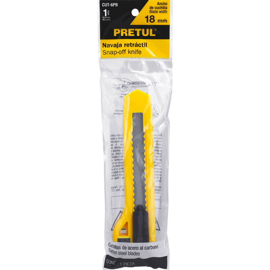 Cutter 18 mm plástico, Pretul 22405