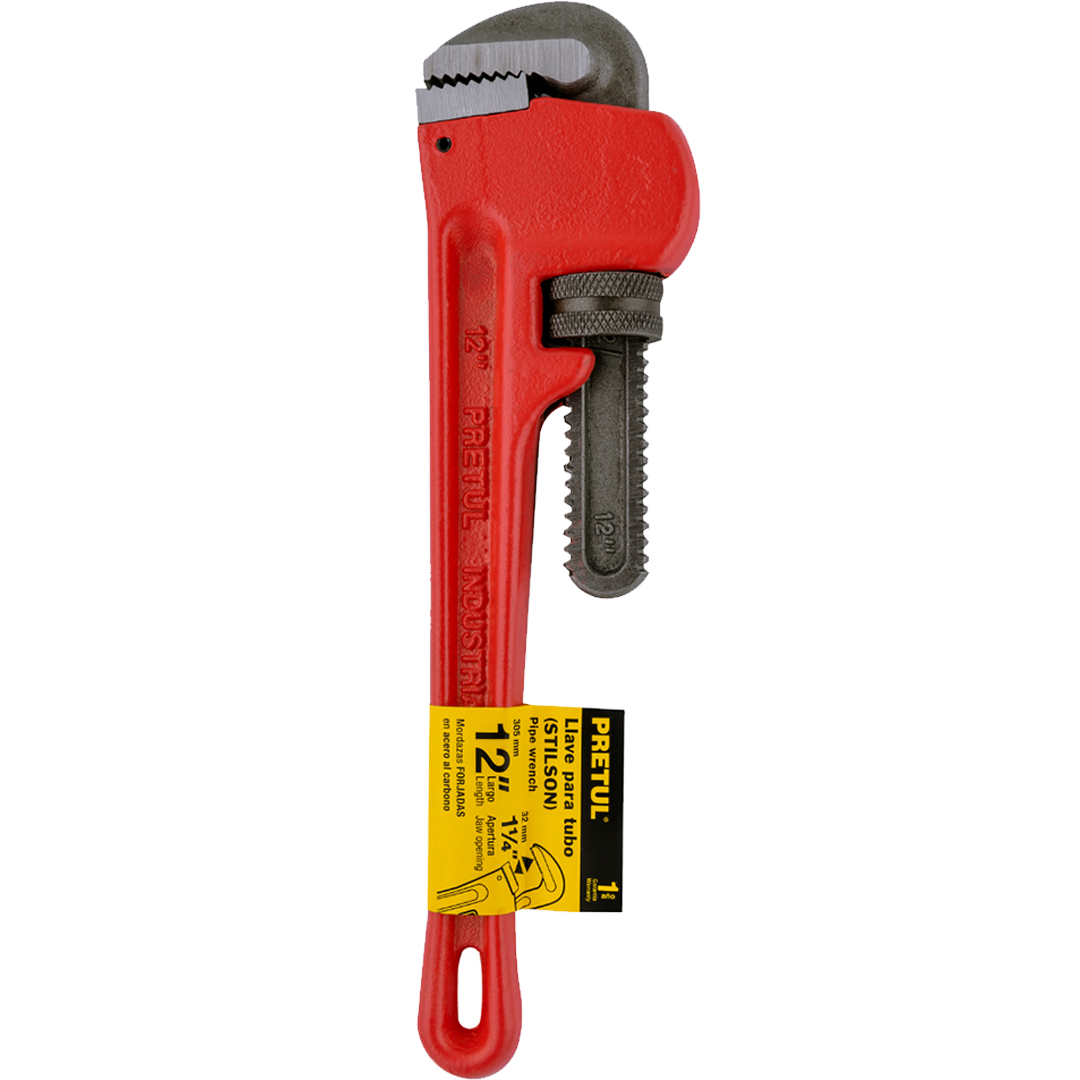 Llave stilson 12' cuerpo de hierro maleable, Pretul 22012
