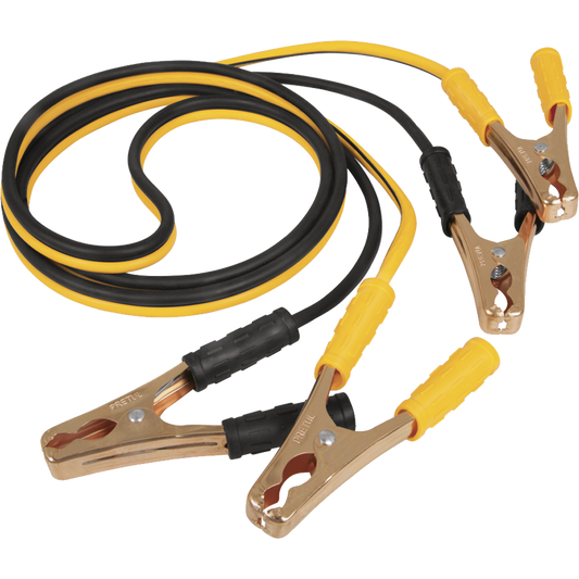 22808 Cables pasa corriente 2.5m, 125 A, 10 AWG, con funda, Pretul