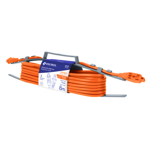 Extensión eléctrica de uso rudo 8 m 2x16 AWG, Volteck