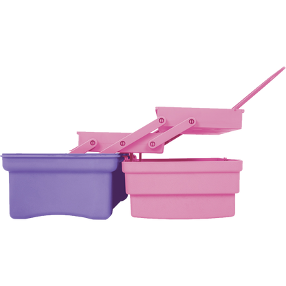 Caja cosmetiquera 14', rosa/morado, Pretul