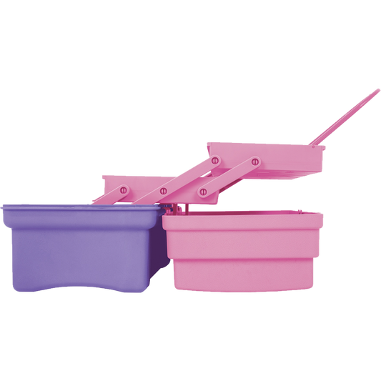 Caja cosmetiquera 14', rosa/morado, Pretul