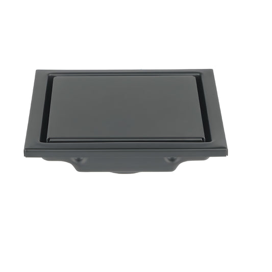 Resumidero reversible 4', anti olores, acero inox, negro, Aqua, Foset