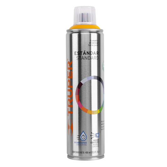 Pintura en aerosol, amarillo, bote esbelto, 400 ml 19042
