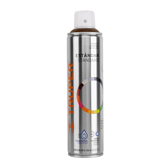 Pintura en aerosol, café anodizado,bote esbelto, 400 ml