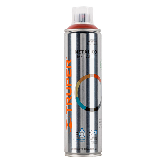 Pintura en aerosol, cobre metálico, bote esbelto, 400 ml