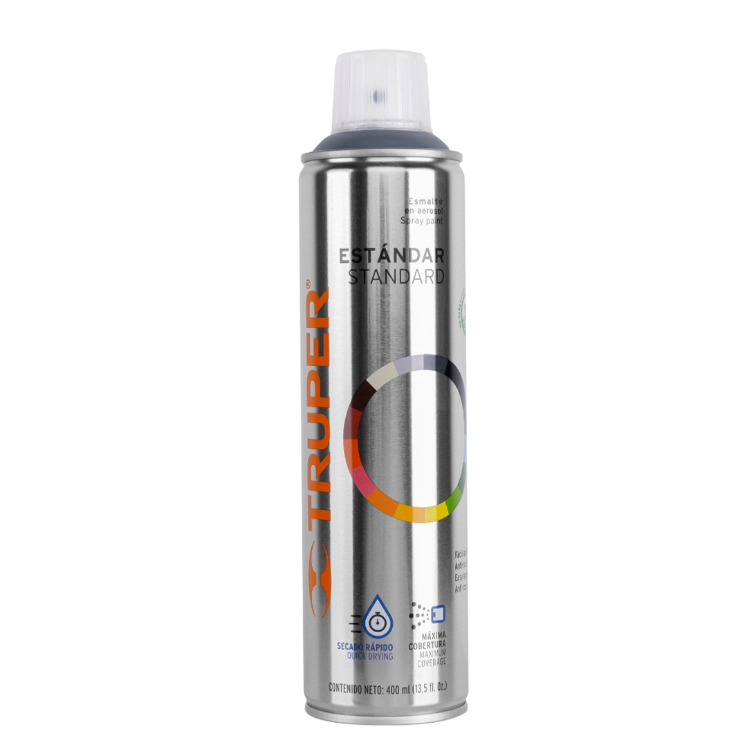 Pintura en aerosol, gris acero, bote esbelto, 400 ml