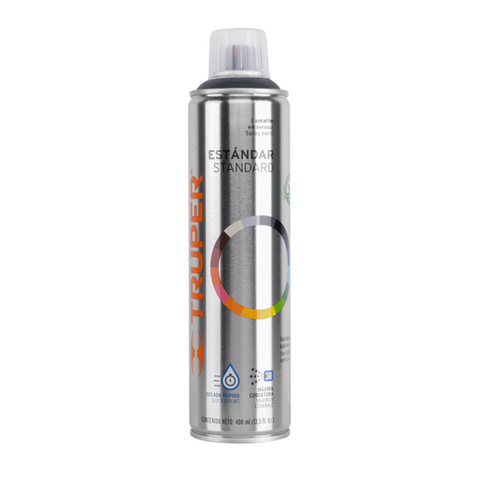 Pintura en aerosol, gris obscuro, bote esbelto, 400 ml 19044