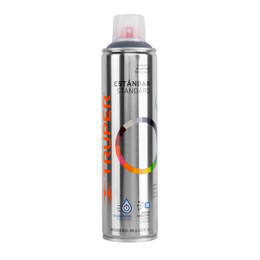 Pintura en aerosol, gris primario, bote esbelto, 400 ml