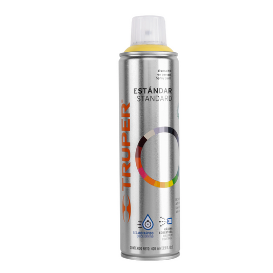 Pintura en aerosol, marfil, bote esbelto, 400 ml