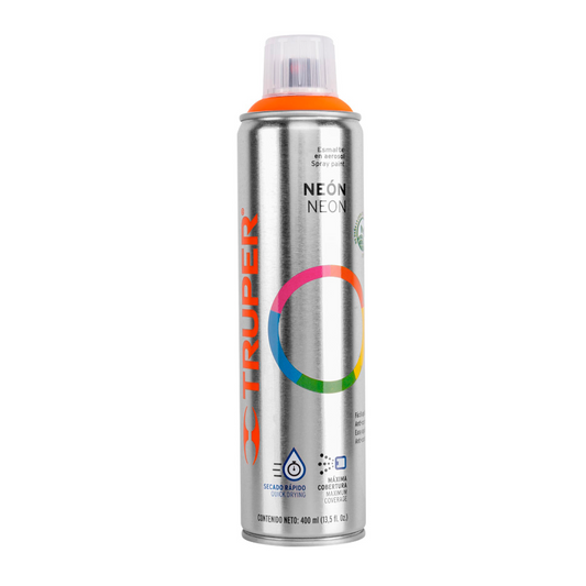 Pintura en aerosol, naranja neón, bote esbelto, 400 ml 19072