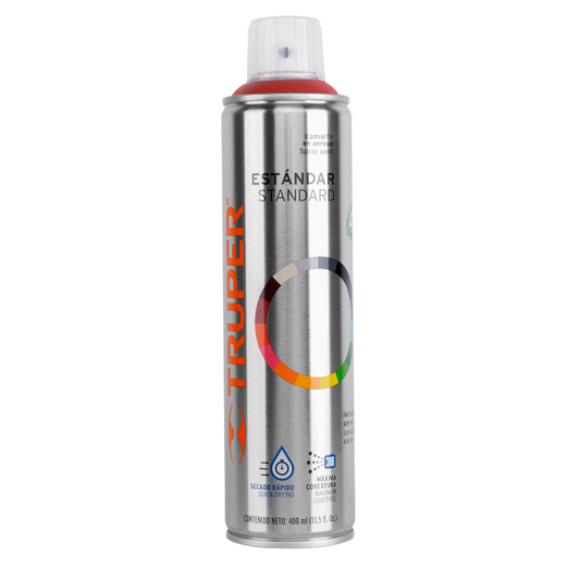 Pintura en aerosol, rojo primario, bote esbelto, 400ml