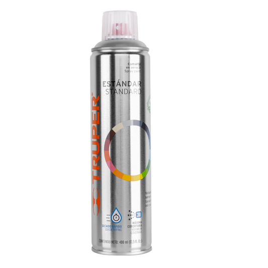 Pintura en aerosol,transparente brillante,bote esbelto,400ml