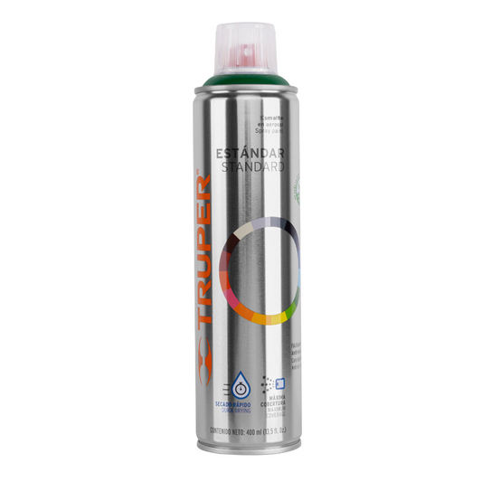 Pintura en aerosol, verde hoja, bote esbelto, 400 ml 19047