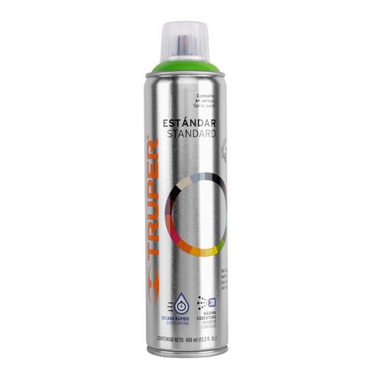 Pintura en aerosol, verde manzana, bote esbelto, 400 ml 19046